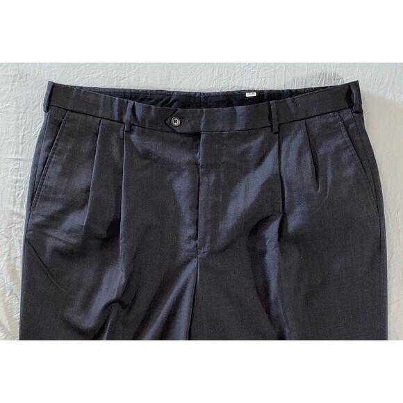 Brooks Brothers 1818 Madison Pleated/Cuffed Wool Dress Pants, Slacks. 43X29. - Picture 6 of 10